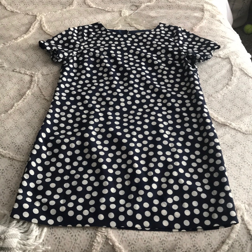 Navy Polka Dot Shift